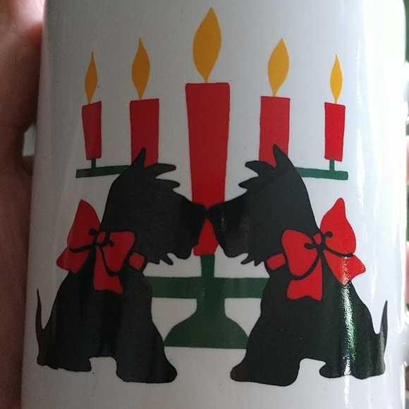 Set of 5 Scottie Terrier Christmas Ceramic Mugs - Picture 11 of 16